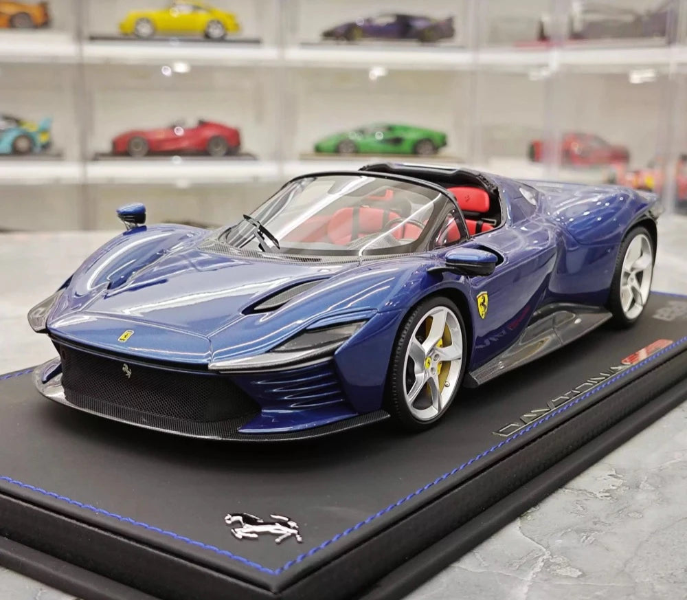 [BBR] 1:18 Ferrari 2023 Daytona SP3 Spider blu modellino di auto resina
