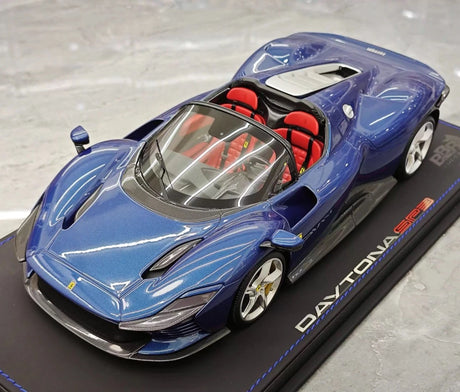 [BBR] 1:18 Ferrari 2023 Daytona SP3 Spider blauw modelauto Hars