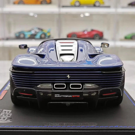 [BBR] 1:18 Ferrari 2023 Daytona SP3 Spider blauw modelauto Hars