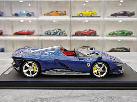 [BBR] 1:18 Ferrari 2023 Daytona SP3 Spider blauw modelauto Hars