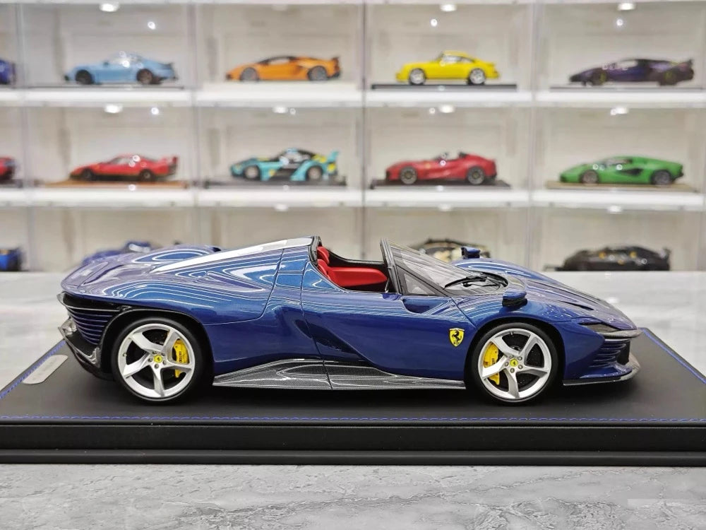 [BBR] 1:18 Ferrari 2023 Daytona SP3 Spider blu modellino di auto resina