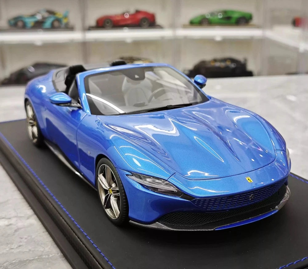 [BBR] 1:18 Ferrari 2023 Roma Spider sininen pienoismalli Hartsi