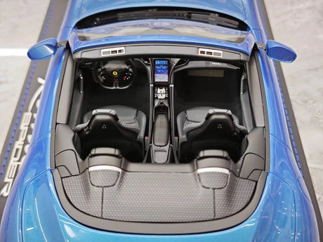 [BBR] 1:18 Ferrari 2023 Roma Spider blauw modelauto Hars