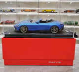 [BBR] 1:18 Ferrari 2023 Roma Spider sininen pienoismalli Hartsi