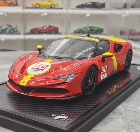 [BBR] 1:18 Ferrari 2023 SF90 Stradale 50th Anniversary Livery modelauto Hars