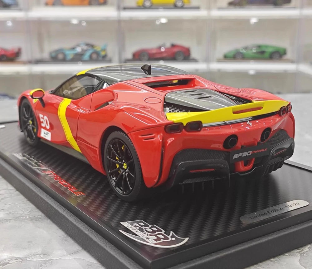 [BBR] 1:18 Ferrari 2023 SF90 Stradale 50th Anniversary Livery voiture miniature Resin