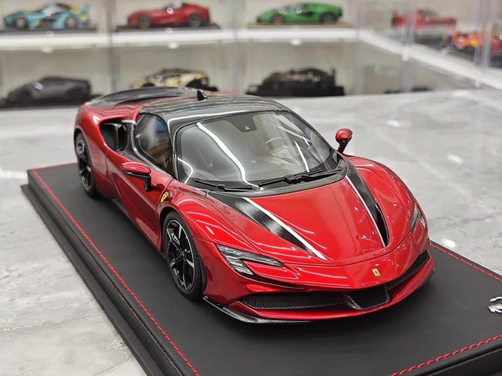 [BBR] 1:18 Ferrari 2023 SF90 Stradale Glossy Red Model Car Resin