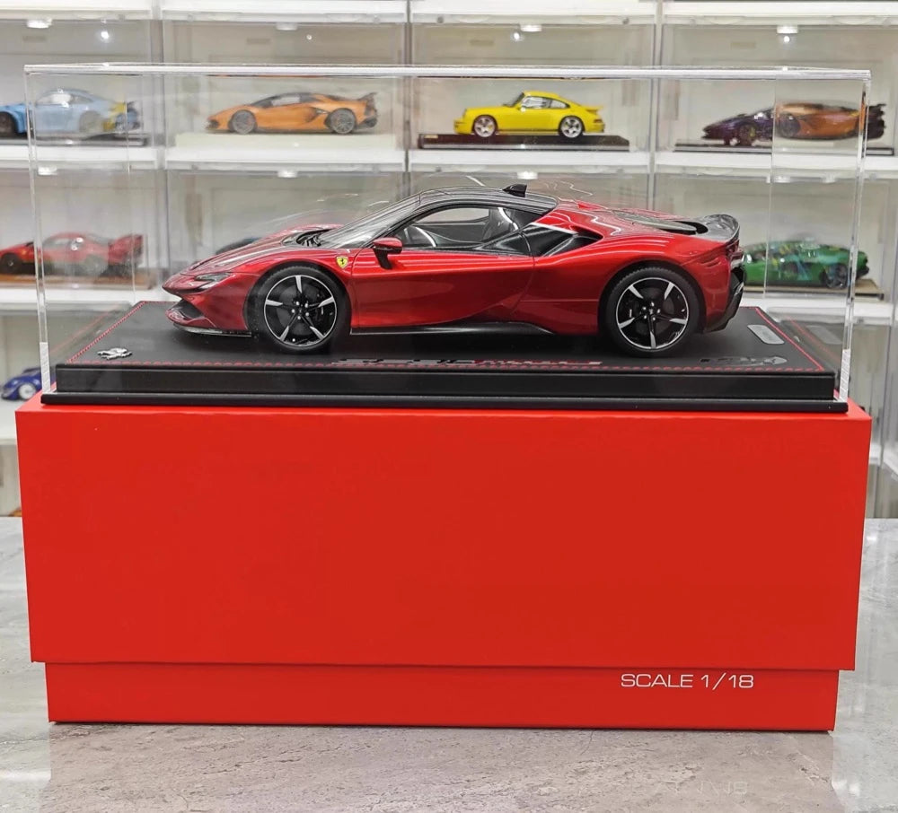 [BBR] 1:18 Ferrari 2023 SF90 Stradale Glossy Red Model Car Resin