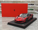 [BBR] 1:18 Ferrari 2023 SF90 Stradale Glossy punainen pienoismalli Hartsi