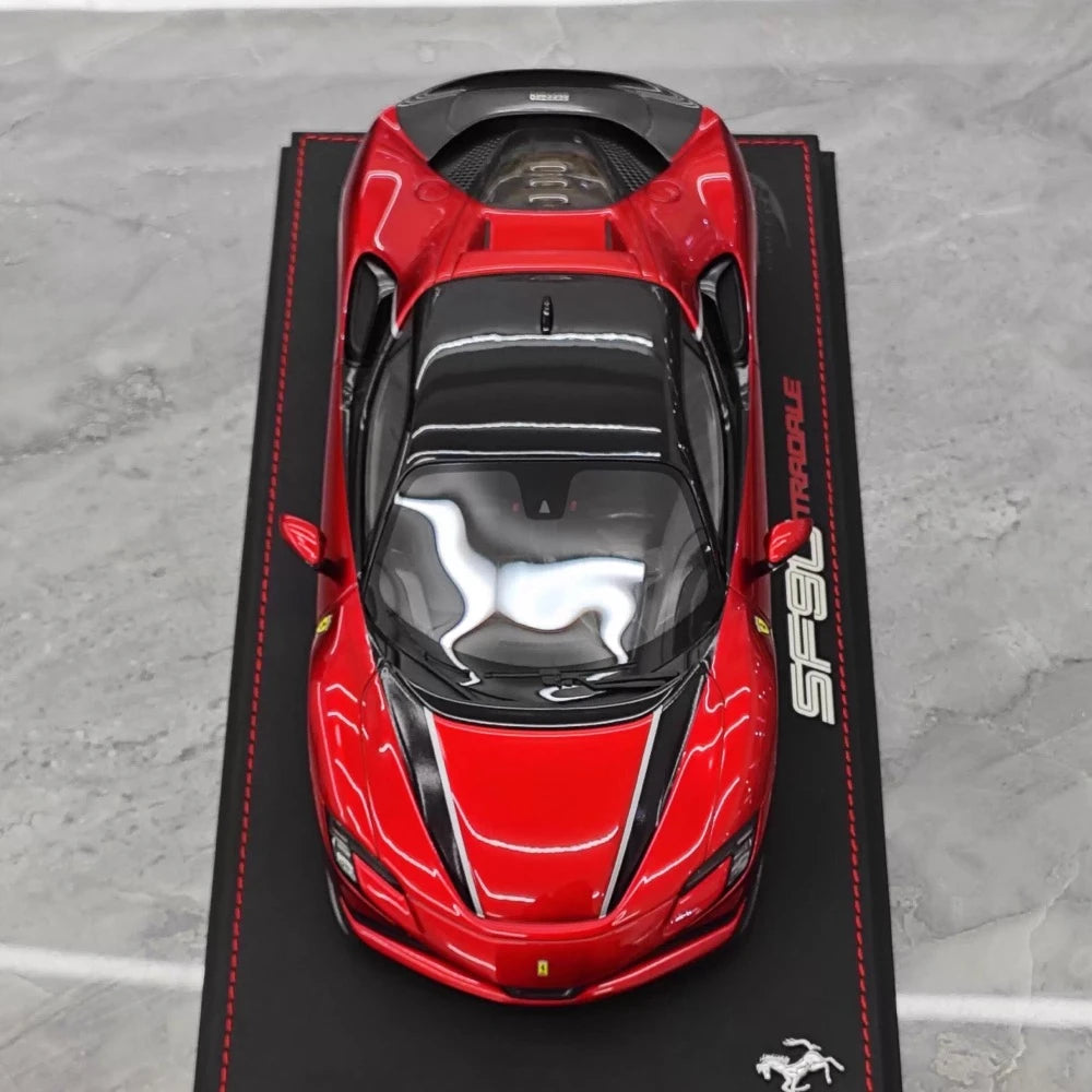[BBR] 1:18 Ferrari 2023 SF90 Stradale Glossy punainen pienoismalli Hartsi