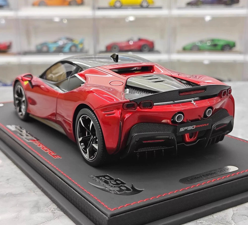 [BBR] 1:18 Ferrari 2023 SF90 Stradale Glossy Red Model Car Resin