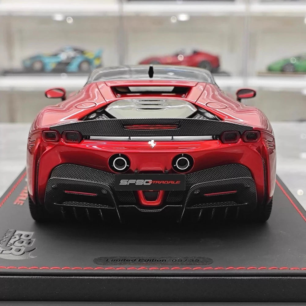 [BBR] 1:18 Ferrari 2023 SF90 Stradale Glossy Red Model Car Resin