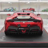 [BBR] 1:18 Ferrari 2023 SF90 Stradale Glossy punainen pienoismalli Hartsi