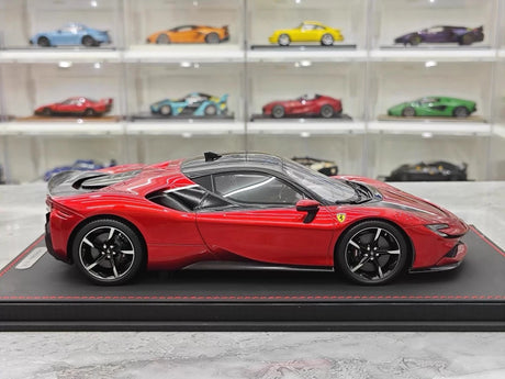 [BBR] 1:18 Ferrari 2023 SF90 Stradale glanzend rood modelauto Hars