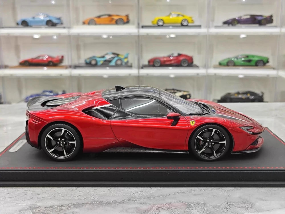 [BBR] 1:18 Ferrari 2023 SF90 Stradale Glossy Red Model Car Resin