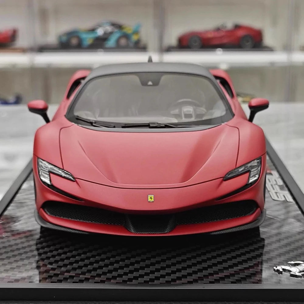 [BBR] 1:18 Ferrari 2023 SF90 Stradale Matte Red Model Car Resin