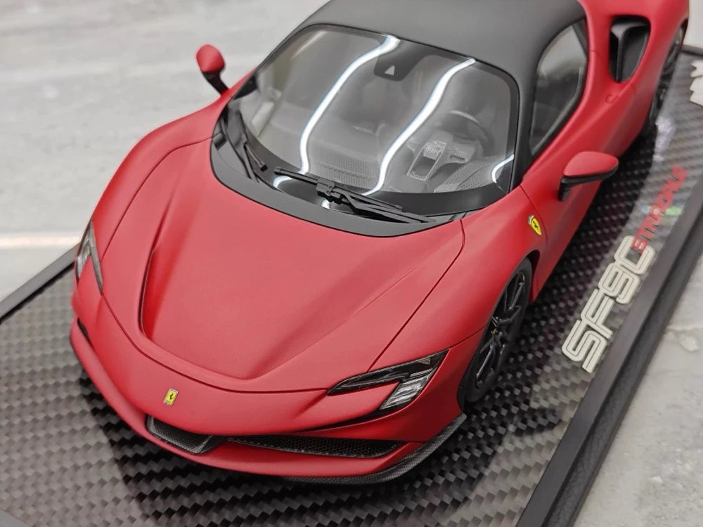 [BBR] 1:18 Ferrari 2023 SF90 Stradale Matte Red Model Car Resin