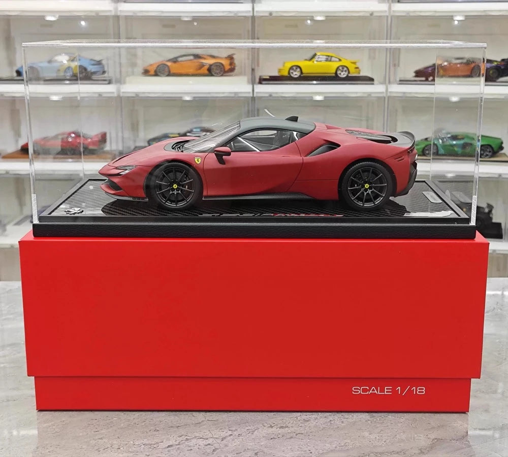 [BBR] 1:18 Ferrari 2023 SF90 Stradale Matte Red Model Car Resin
