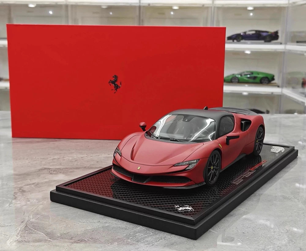 [BBR] 1:18 Ferrari 2023 SF90 Stradale Matte Red Model Car Resin