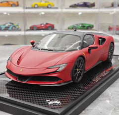 [BBR] 1:18 Ferrari 2023 SF90 Stradale Matte Red Model Car Resin