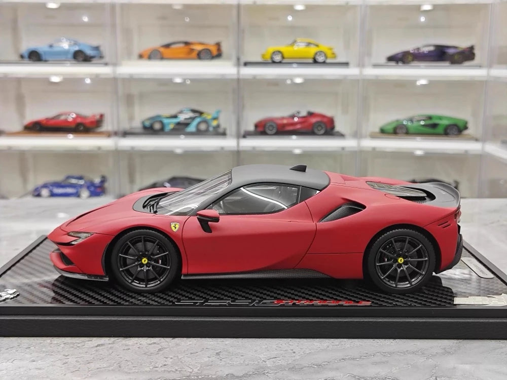 [BBR] 1:18 Ferrari 2023 SF90 Stradale Matte Red Model Car Resin