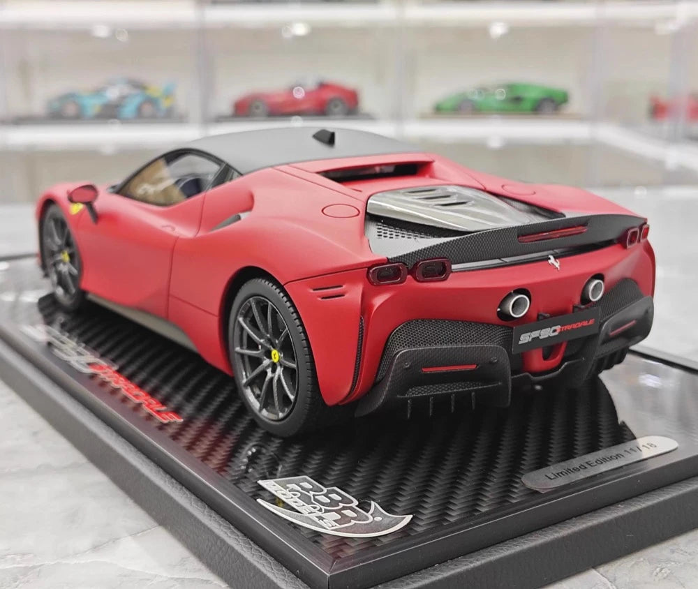 [BBR] 1:18 Ferrari 2023 SF90 Stradale Matte Red Model Car Resin