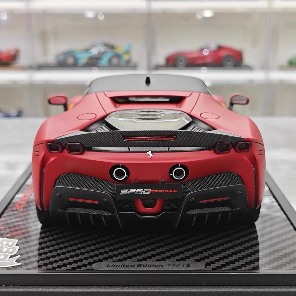 [BBR] 1:18 Ferrari 2023 SF90 Stradale Matte Red Model Car Resin