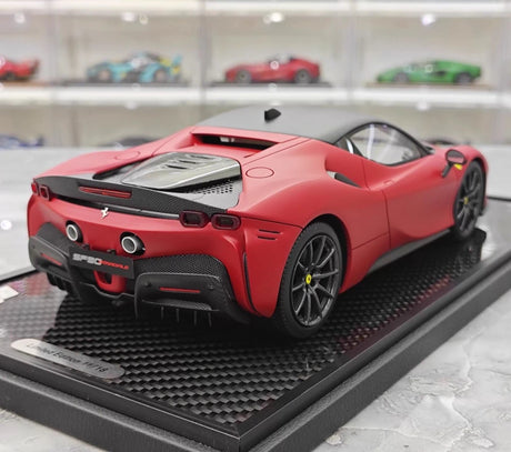[BBR] 1:18 Ferrari 2023 SF90 Stradale mat rood modelauto Hars