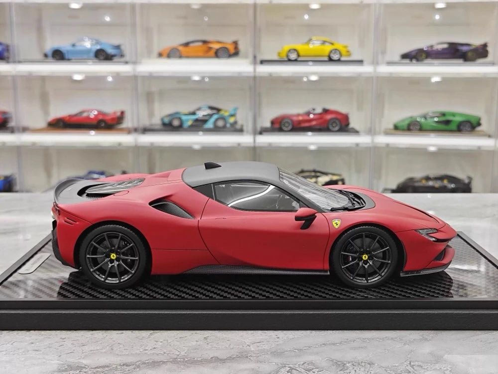 [BBR] 1:18 Ferrari 2023 SF90 Stradale Matte Red Model Car Resin