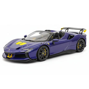 [BBR] 1:18 Ferrari 2023 SF90 XX Spider Blu Corsa & Yellow Model Car Resin