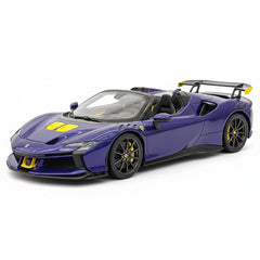 [BBR] 1:18 Ferrari 2023 SF90 XX Spider Blu Corsa & Yellow Model Car Resin