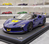 [BBR] 1:18 Ferrari 2023 SF90 XX Spider Blu Corsa & Yellow Model Car Resin