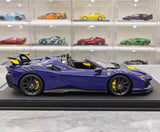 [BBR] 1:18 Ferrari 2023 SF90 XX Spider Blu Corsa & Yellow Model Car Resin