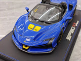 [BBR] 1:18 Ferrari 2023 SF90 XX Spider Glossy Blue & Yellow Model Car Resin