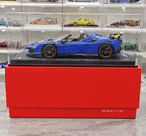 [BBR] 1:18 Ferrari 2023 SF90 XX Spider Glossy Blue & Yellow Model Car Resin
