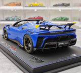[BBR] 1:18 Ferrari 2023 SF90 XX Spider Glossy Blue & Yellow Model Car Resin