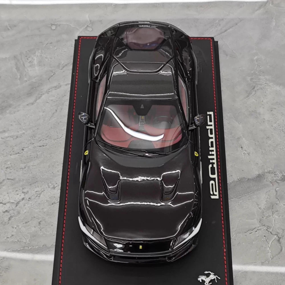 [BBR] 1:18 Ferrari 2024 12 Cilindri Coupe Glossy Black Model Car Resin