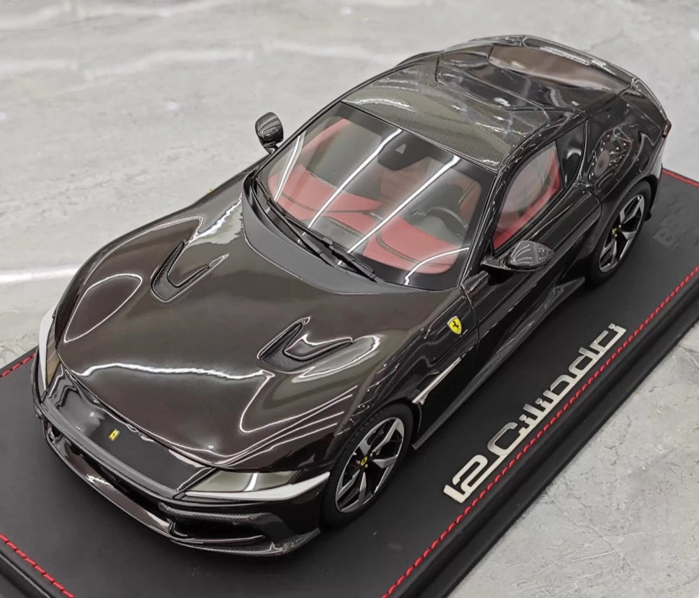 [BBR] 1:18 Ferrari 2024 12 Cilindri Coupe Glossy Black Model Car Resin