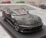 [BBR] 1:18 Ferrari 2024 12 Cilindri Coupe Glossy musta pienoismalli Hartsi