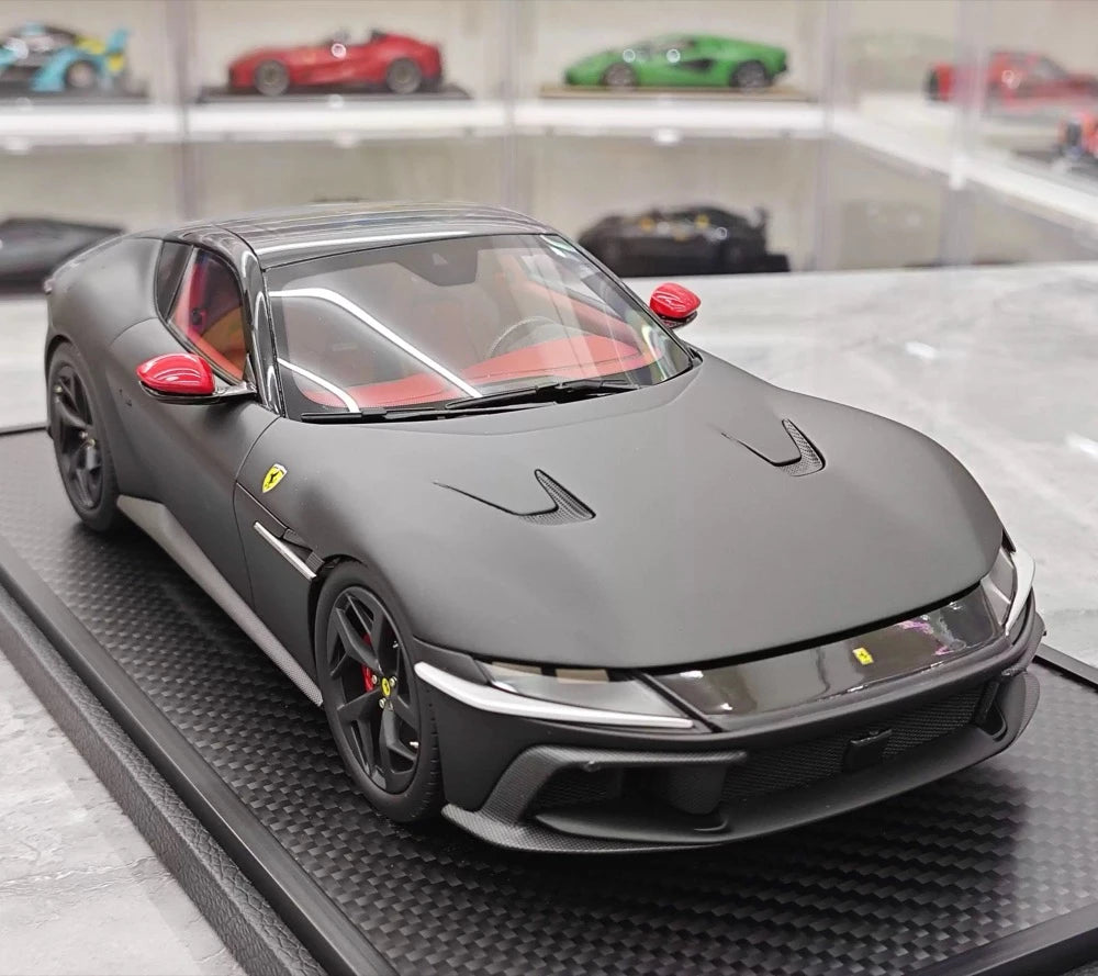 [BBR] 1:18 Ferrari 2024 12 Cilindri Coupe Matte Black Model Car Resin