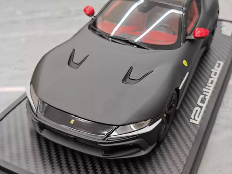 [BBR] 1:18 Ferrari 2024 12 Cilindri Coupe Matte Black Model Car Resin