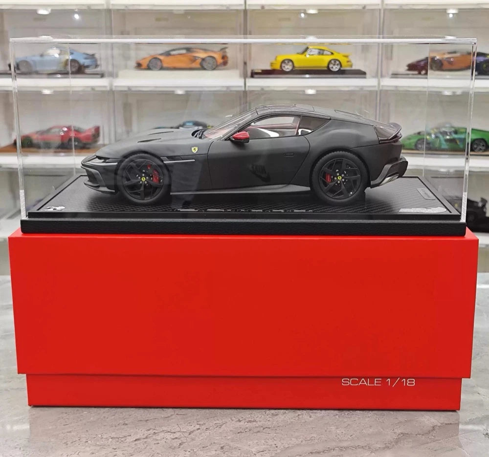 [BBR] 1:18 Ferrari 2024 12 Cilindri Coupe Matte Black Model Car Resin