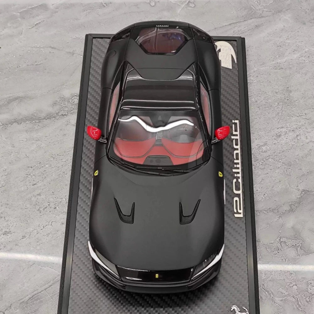 [BBR] 1:18 Ferrari 2024 12 Cilindri Coupe Matte Black Model Car Resin