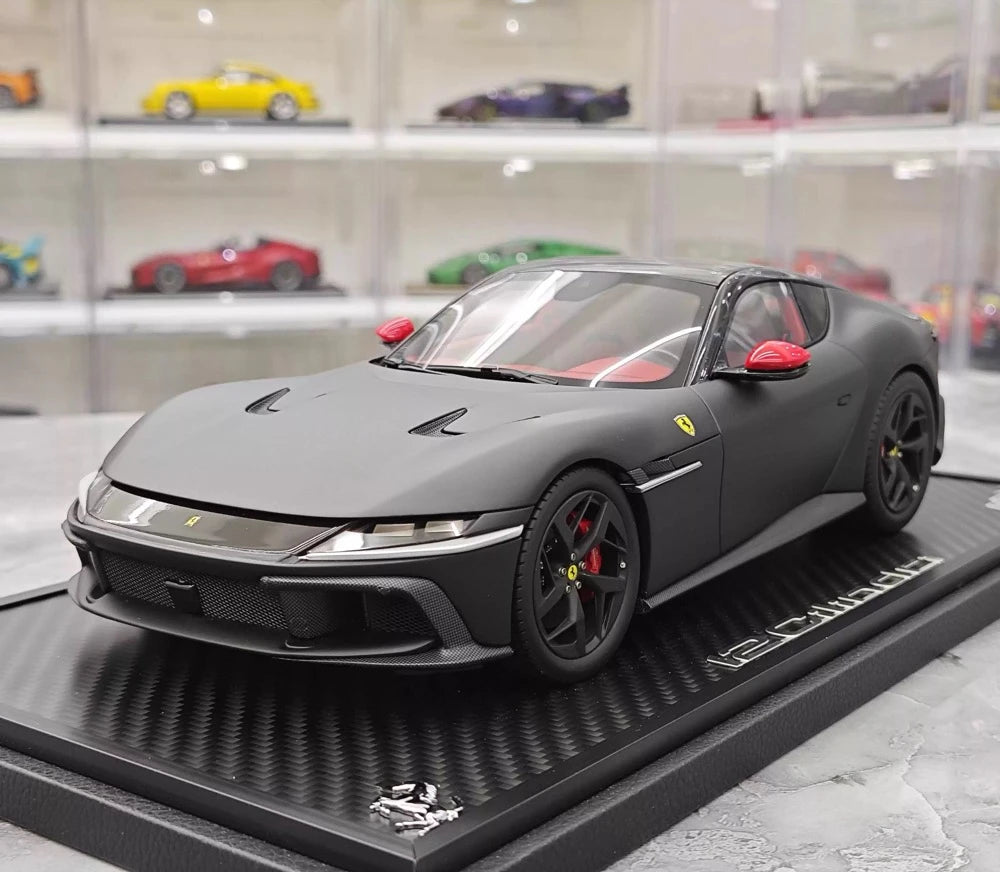 [BBR] 1:18 Ferrari 2024 12 Cilindri Coupe Matte Black Model Car Resin