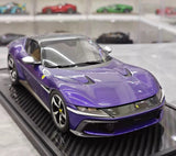 [BBR] 1:18 Ferrari 2024 12 Cilindri Coupe lila modellbil harts