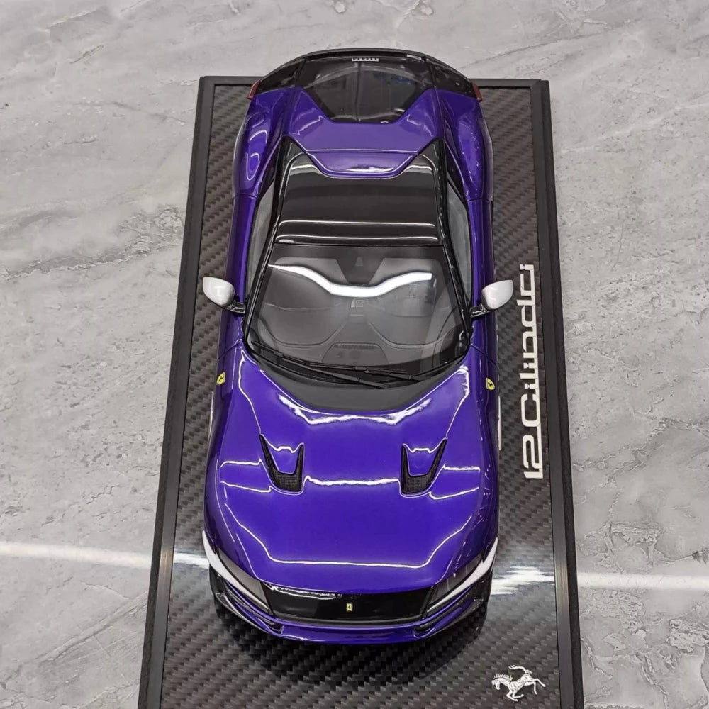 [BBR] 1:18 Ferrari 2024 12 Cilindri Coupe violet voiture miniature Resin