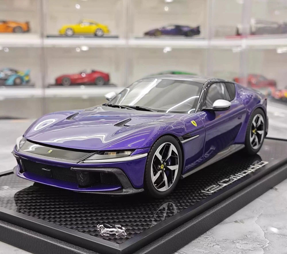 [BBR] 1:18 Ferrari 2024 12 Cilindri Coupe violet voiture miniature Resin