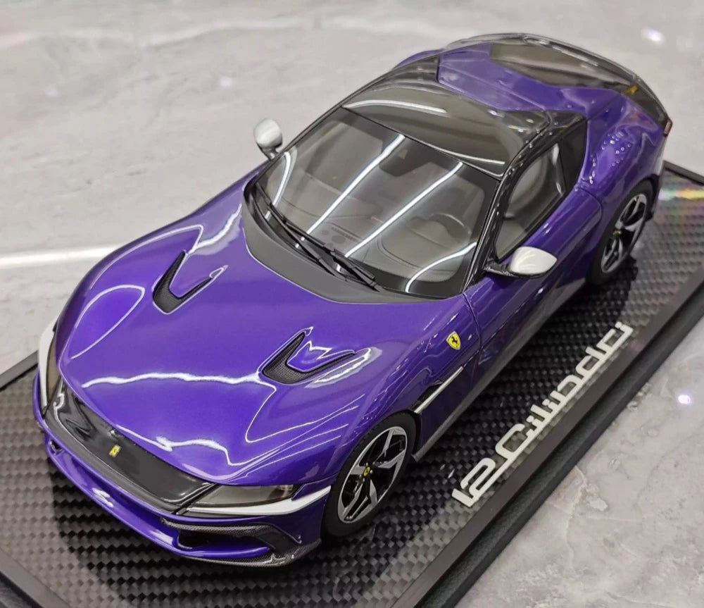 [BBR] 1:18 Ferrari 2024 12 Cilindri Coupe violet voiture miniature Resin