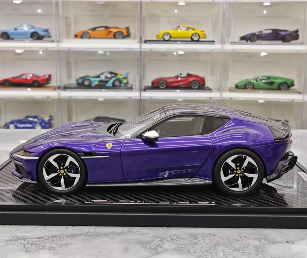 [BBR] 1:18 Ferrari 2024 12 Cilindri Coupe violet voiture miniature Resin