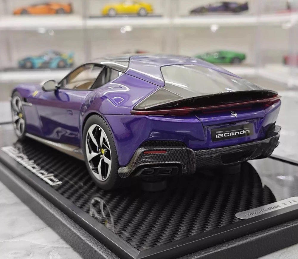 [BBR] 1:18 Ferrari 2024 12 Cilindri Coupe lila modellbil harts